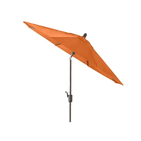 10' X 6.5' Rectangular Auto Tilt Market Umbrella (Frame: Starring Grey, Fabric: Sunbrella- Tuscan)